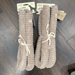 NWT Lambwolf Collective 2 pack Dog Toys Taupe